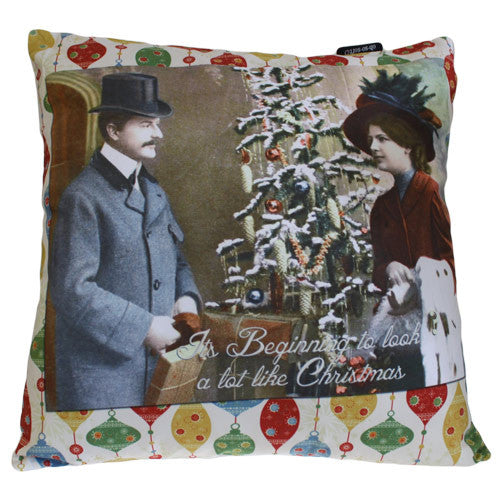 Art Cushion Cover - It's Beginning - Retro Christmas