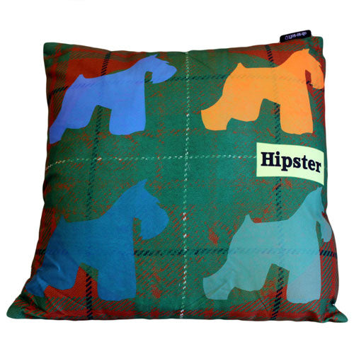Hipster Cushion Cover - Four Scotty Dogs