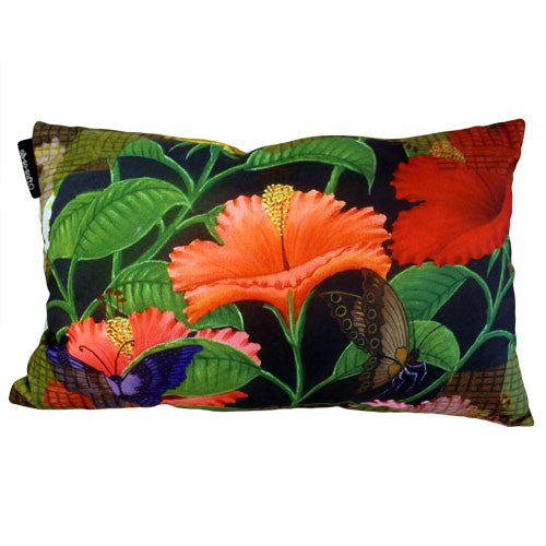 Cushion Cover - Exotic Flora - Butterflies