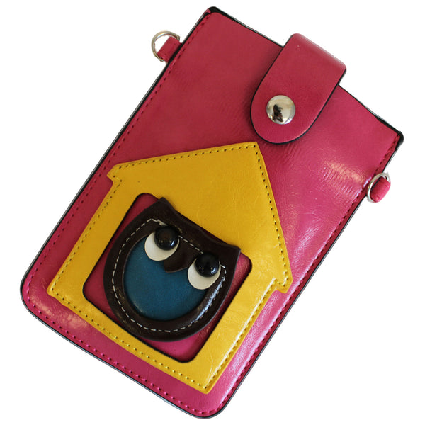 Owl Pouch - Red & Yellow