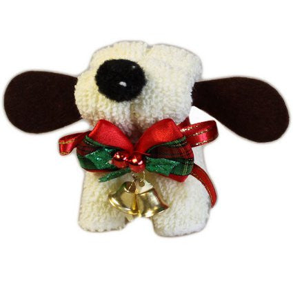 Christmas Dog Towel - Ivory