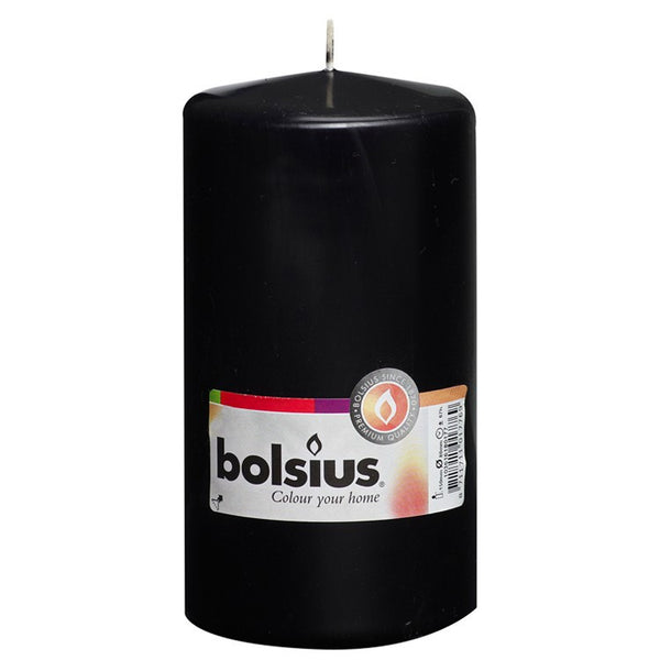 Bolsius Church Candle - Pillar - 150 x 80mm - Black