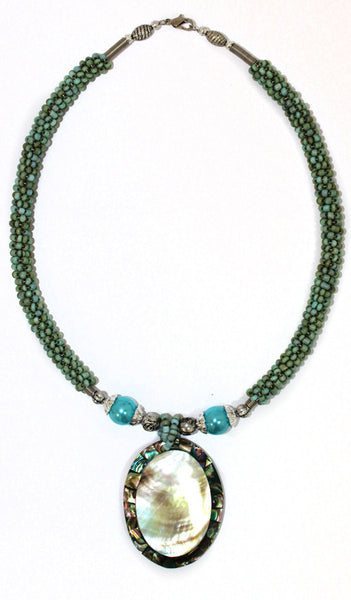 Shell Necklace - Turquoise