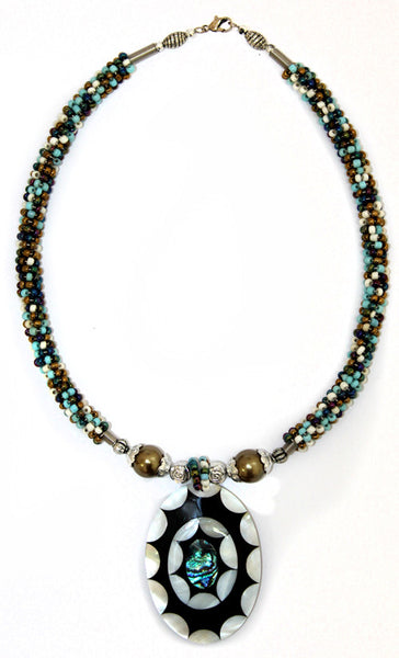 Shell Necklace - Turquoise Mixed