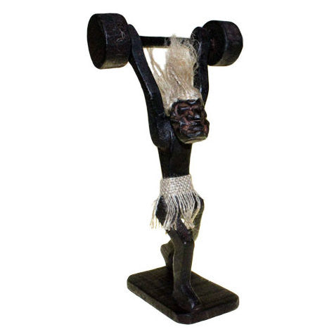 Primative Man Weight Lifter