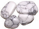 Howlite White Stone Large Tumble Stones