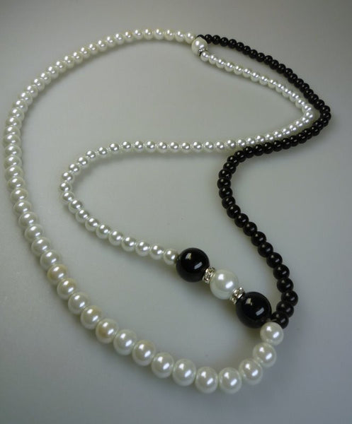 Perilous Pearls Simple Long Drop Necklace