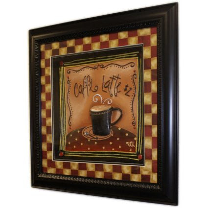 Hand Painted Relief Art - Cafe Latte