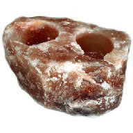 Himalayan Salt Candle Holder - 2 holes