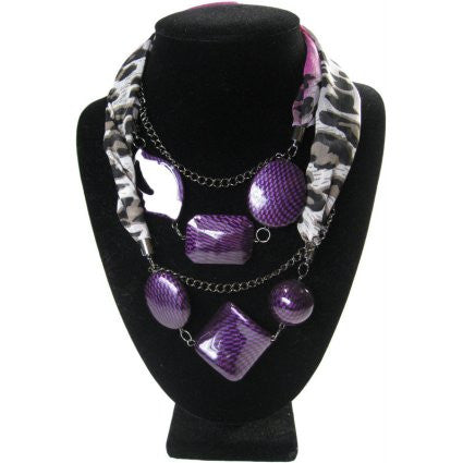 Two Silk & Shapes - Purple Design