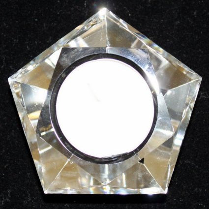 Star Crystal Night Light Holder-Pentagon
