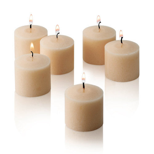 6x Scented Votive Candles - Vanilla