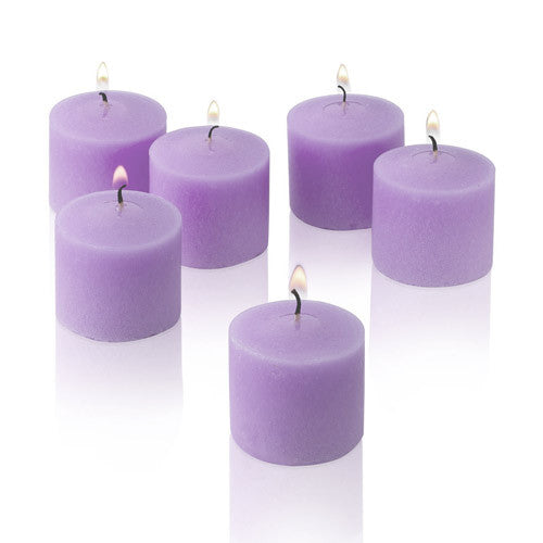 6x Scented Votive Candles - Lavender