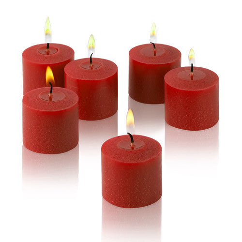 6x Scented Votive Candles - Strawberry