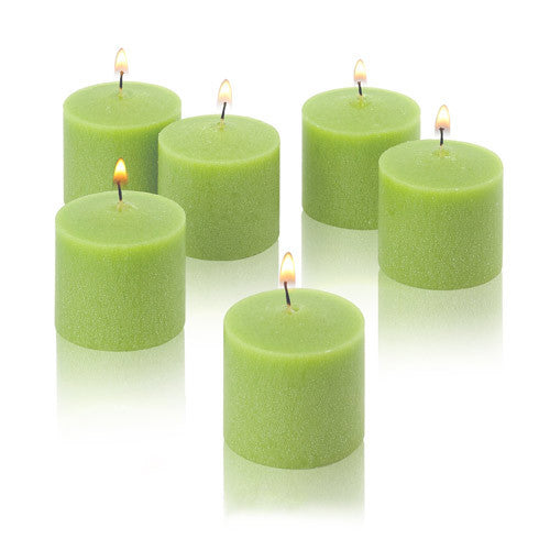 6x Scented Votive Candles - Apple