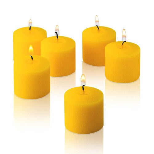 6x Scented Votive Candles - Lemon