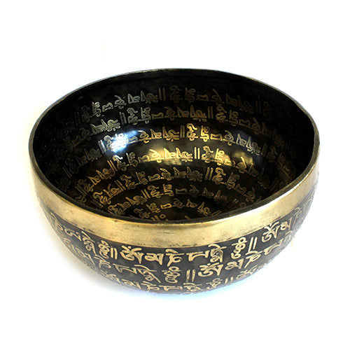 Large Tibetan Mantra Bowl - 19cm