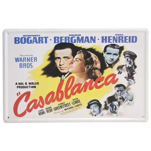 Metal Plaque - Casablanca