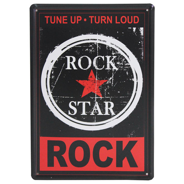 Metal Plaque - Rock Star