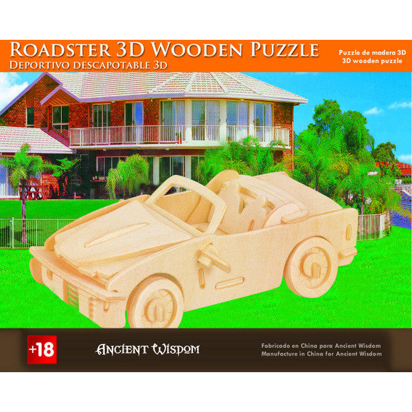 Roadster - 3D Wooden Puzzle