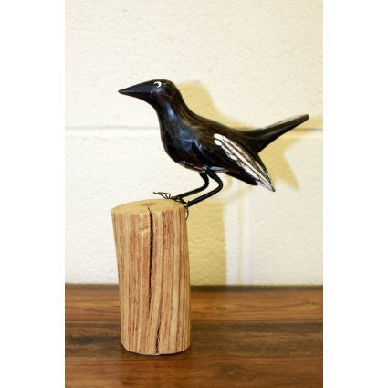 Wooden Art - Carved Garden Birds