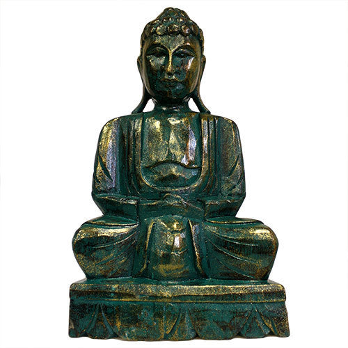 Green Golden Buddha Statue - 40 cm