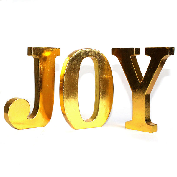 Shabby Chic Letters Gold - JOY