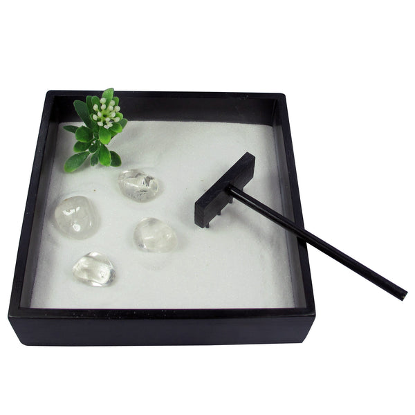 Sml Zen Garden - Rock Quartz Tumblestones